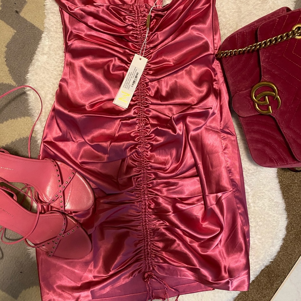 Meshki mini dress in silk